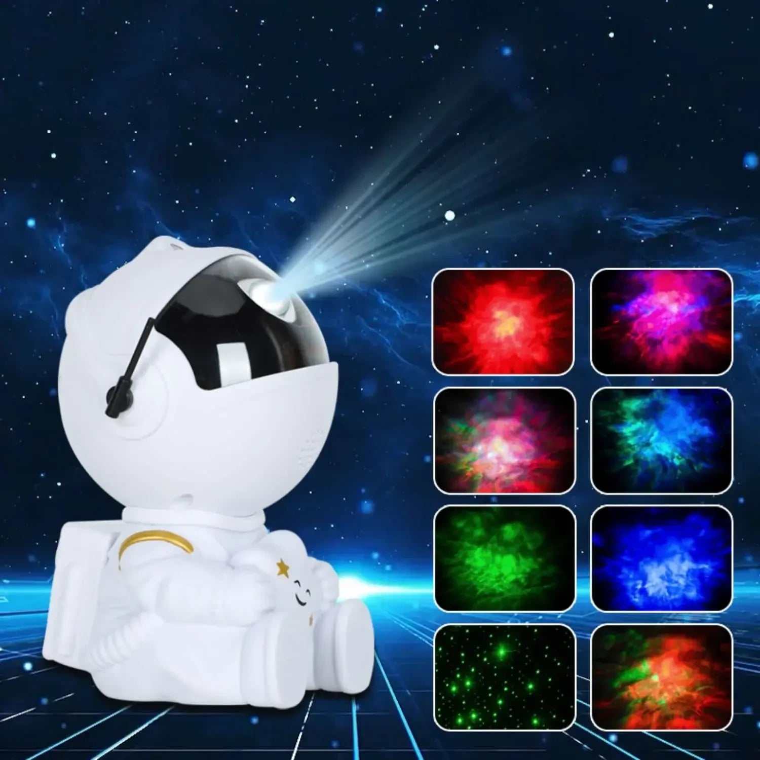Astronaut Star Projector – Galaxy Night Light with Nebula & LED Ceiling Effects for Kids Bedroom or Home Decor