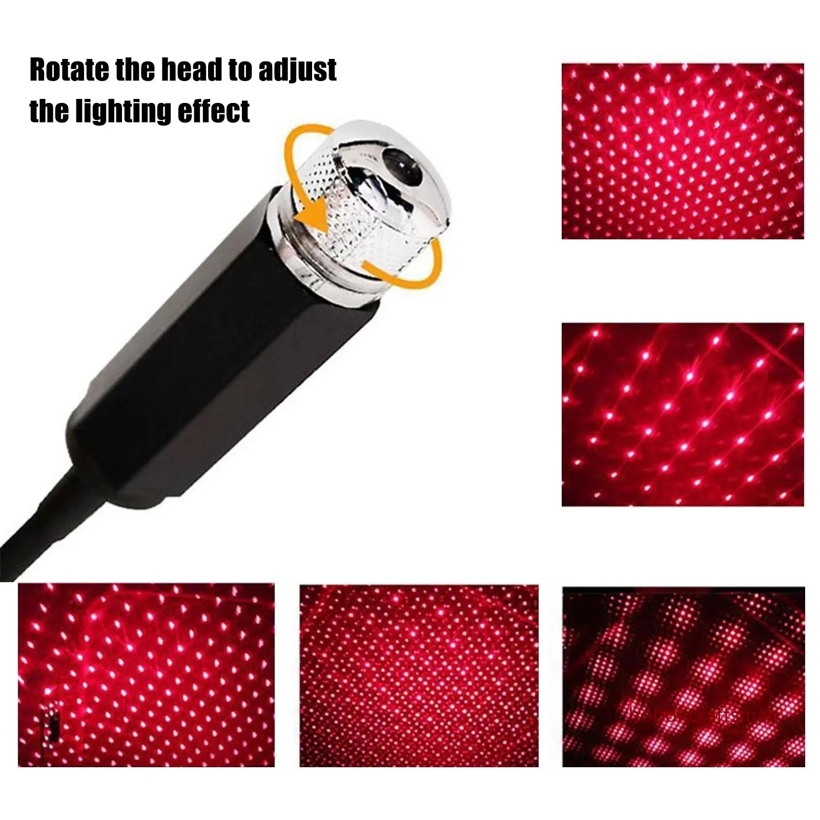 Galaxy LED Star Projector – Mini USB Light for Car Roof & Room | Adjustable, Magical Night Sky Effect Anywhere