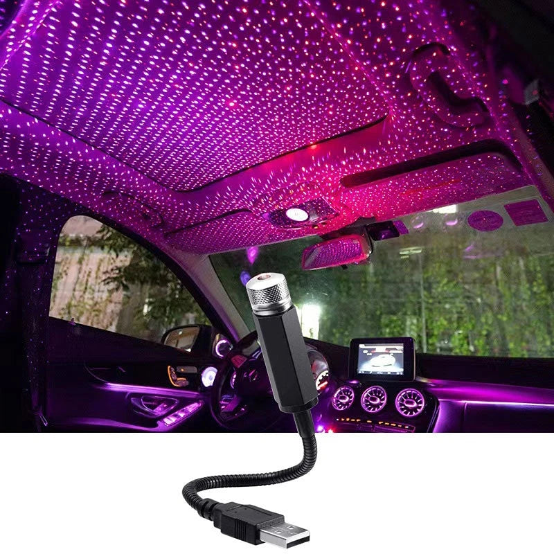 Galaxy LED Star Projector – Mini USB Light for Car Roof & Room | Adjustable, Magical Night Sky Effect Anywhere