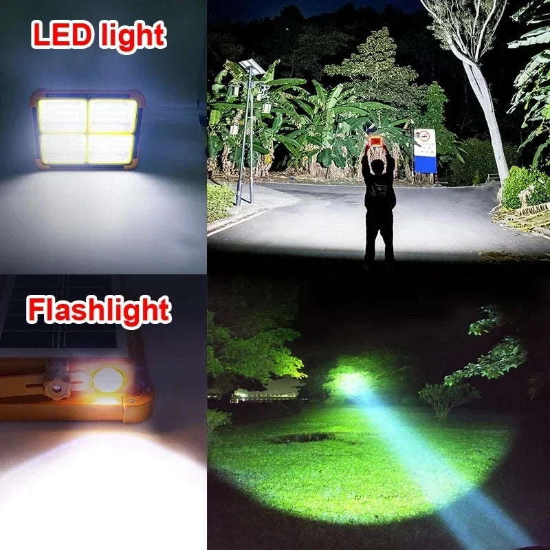 Camping Lantern 20000mAh – Solar Rechargeable LED Tent Light with Magnet, Power Bank & Emergency Flashlight