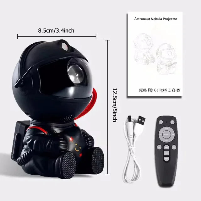 Astronaut Star Projector – Galaxy Night Light with Nebula & LED Ceiling Effects for Kids Bedroom or Home Decor