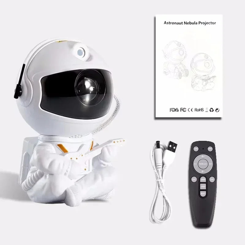 Astronaut Star Projector – Galaxy Night Light with Nebula & LED Ceiling Effects for Kids Bedroom or Home Decor