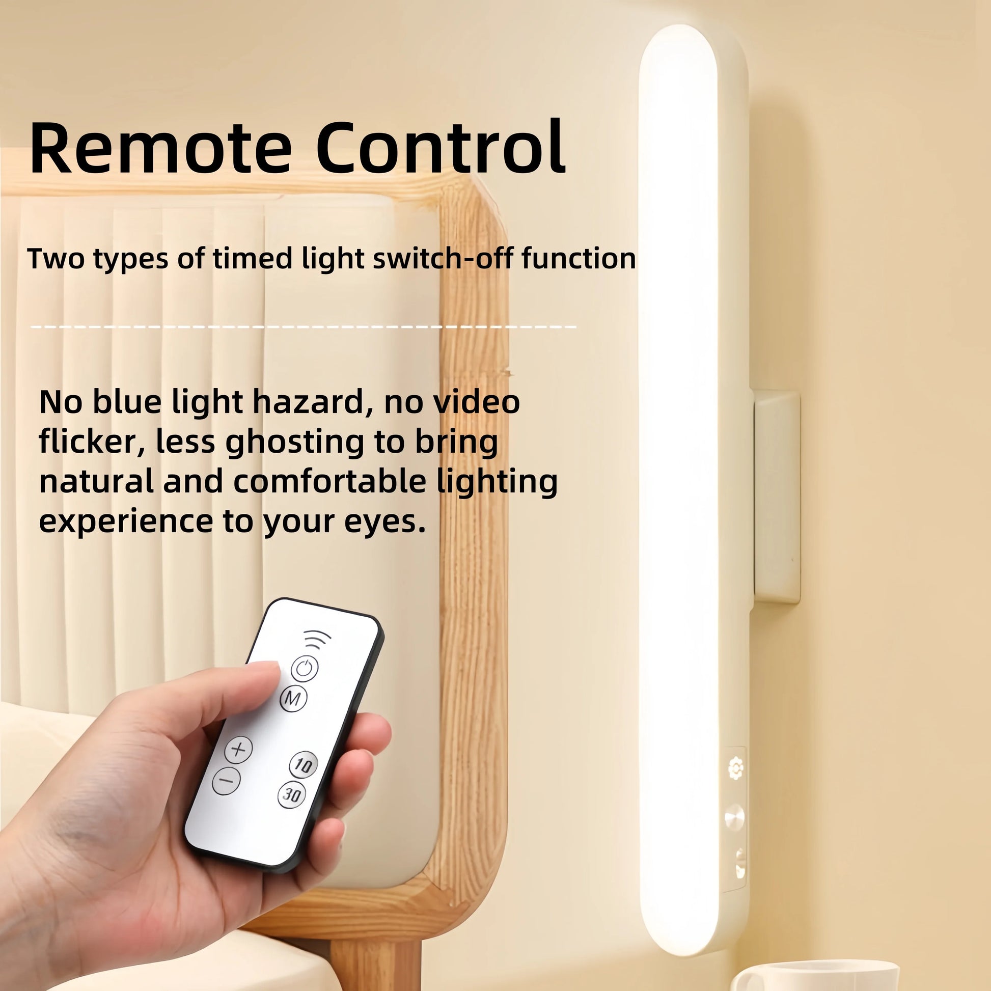 Magnetic LED Desk Lamp – USB Rechargeable, Dimmable 3-Color Light for Table, Closet & Wardrobe Use
