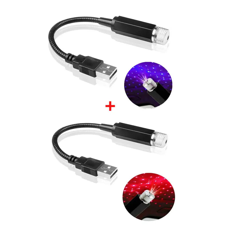 Galaxy LED Star Projector – Mini USB Light for Car Roof & Room | Adjustable, Magical Night Sky Effect Anywhere