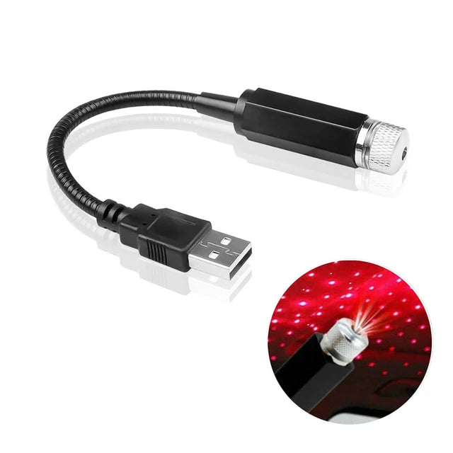 Galaxy LED Star Projector – Mini USB Light for Car Roof & Room | Adjustable, Magical Night Sky Effect Anywhere