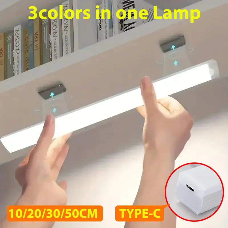 Wireless Motion Sensor LED Light – Ultra-Thin, Type-C Rechargeable Night Lamp for Cabinet, Wardrobe & Kitchen