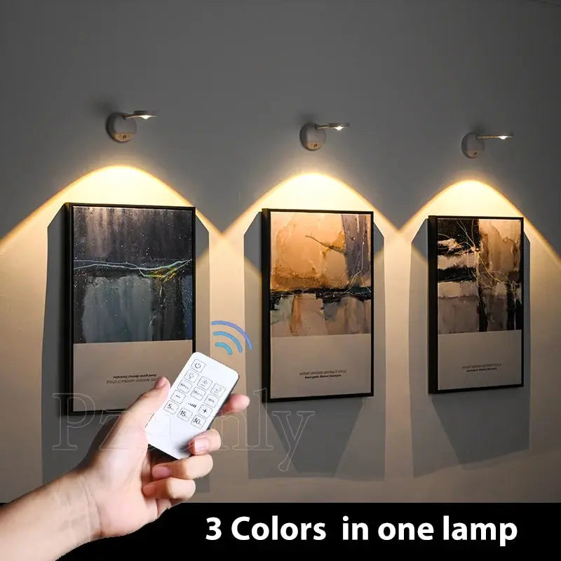 Motion Sensor LED Night Light – USB Rechargeable Wireless Wall Lamp for Bedroom, Hallway, or Kitchen