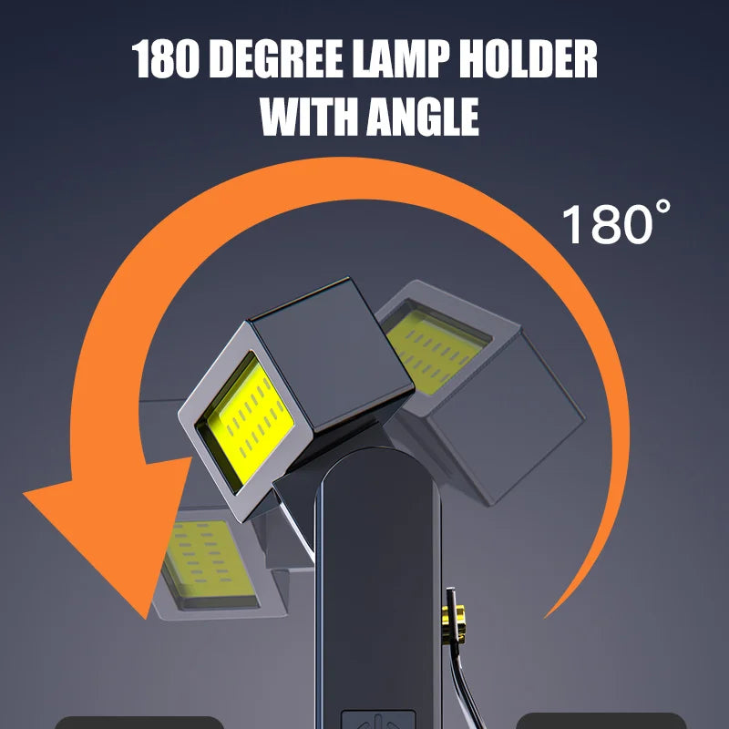 Magnetic Rechargeable COB Work Light – Ultra Bright LED Flashlight for Emergency, Camping, Car Repair & Home Use