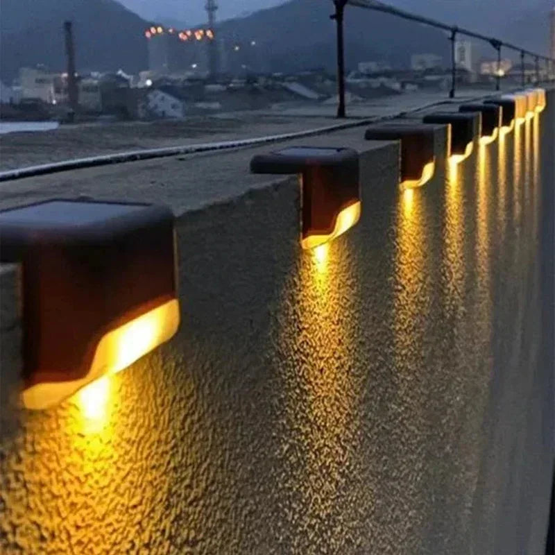 Solar LED Step Lights (1–12 Pcs) – Waterproof Outdoor Deck & Stair Lamps for Garden, Patio, or Fence