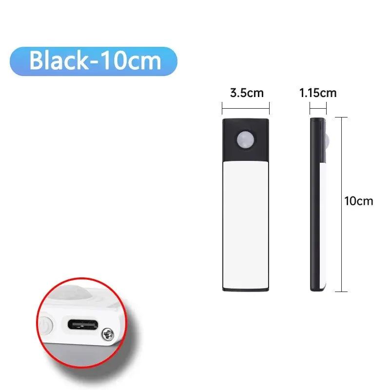 Ultra-Thin Motion Sensor LED Light – Wireless USB Rechargeable Cabinet & Wardrobe Night Lamp