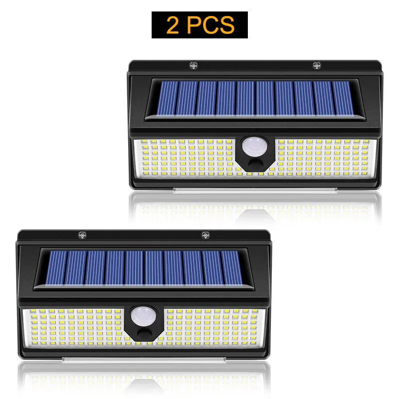 ✅ Upgraded 190 LED Solar Motion Sensor Light – 4 Lighting Modes, IP65 Waterproof, Outdoor Wall Lamp for Garden, Yard, Door & Pathways