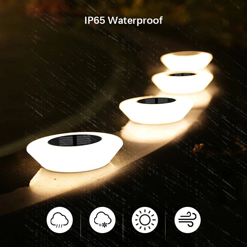 Solar Ground Lights (1/4 Pack) – 14 LED Waterproof Landscape Lights for Garden, Pathway, Yard, Deck, Camping