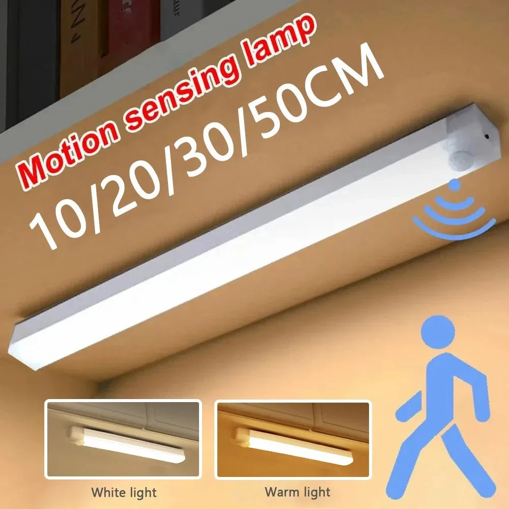 Wireless LED Motion Sensor Light – Type-C Rechargeable Lamp for Closet, Kitchen & Stairs