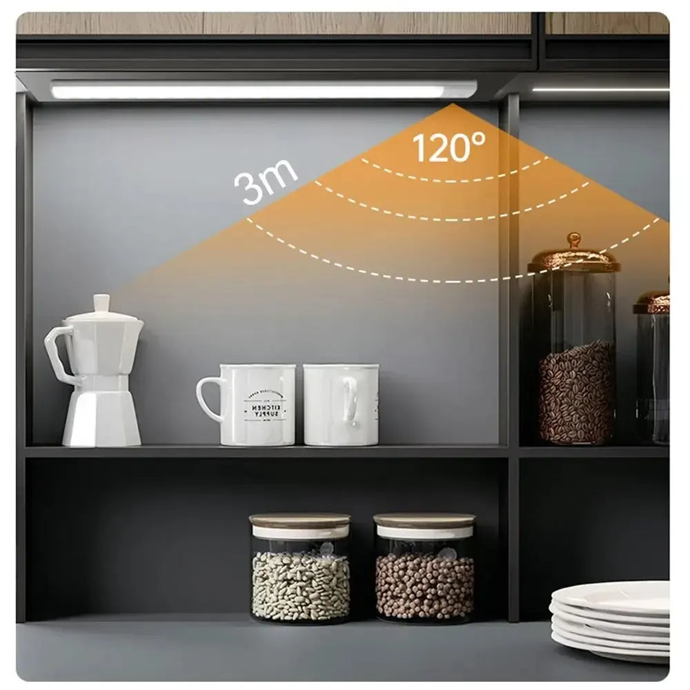 Ultra-Thin Motion Sensor LED Light – Wireless USB Rechargeable Cabinet & Wardrobe Night Lamp