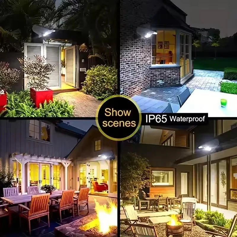 Solar Powered Fake Security Camera Light – Waterproof LED Wall Lamp with Remote Control