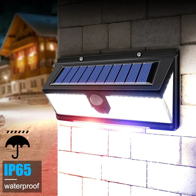 ✅ Upgraded 190 LED Solar Motion Sensor Light – 4 Lighting Modes, IP65 Waterproof, Outdoor Wall Lamp for Garden, Yard, Door & Pathways